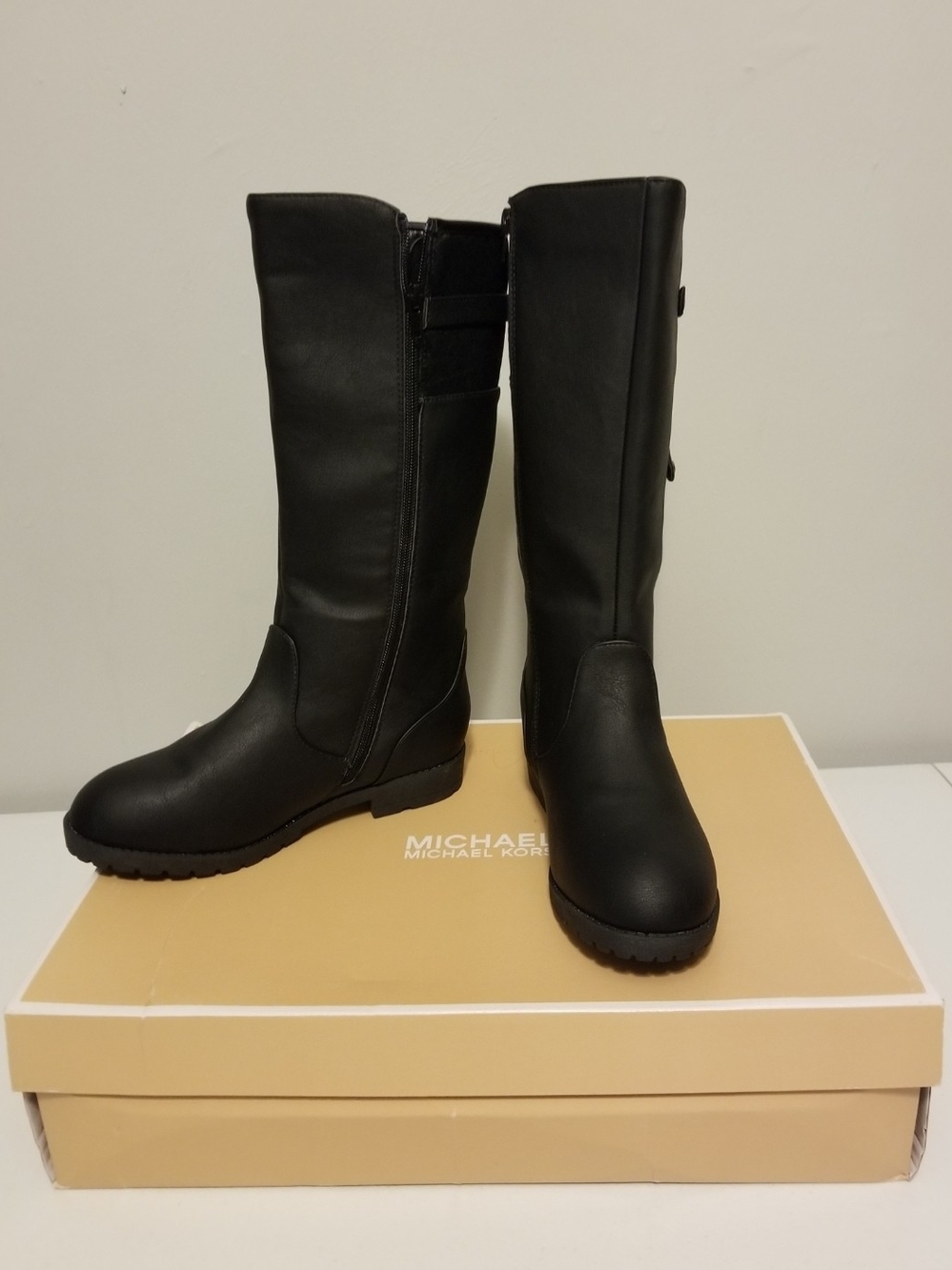 Michael Kors Black Tall Riding-Style Boots